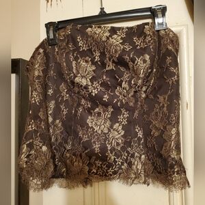 Sz 12 Sansappelle lace corset top